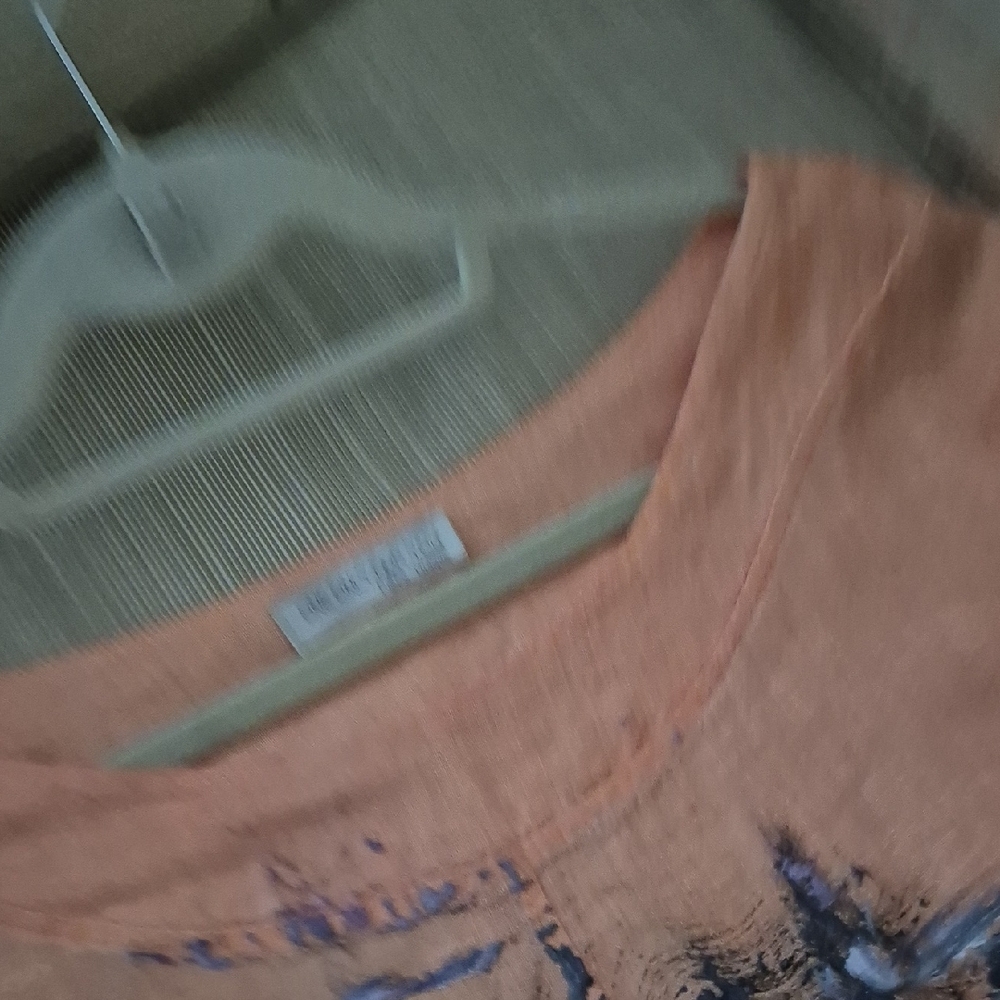 Abstract Print Orange Women's Dress - Picture 5 of 7
